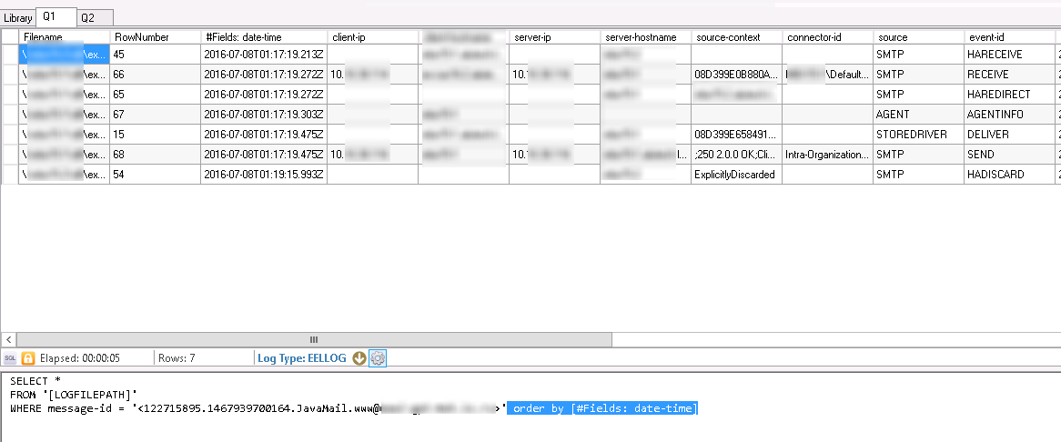 Tracking messages in Exchange 2013 log files - easy and quick!